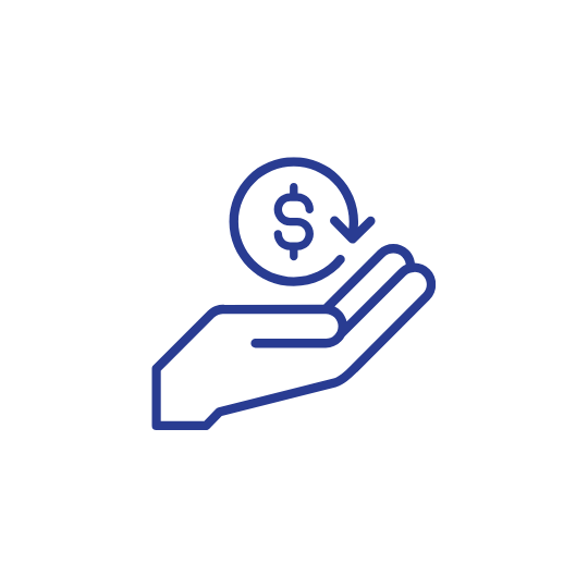 Financial Aid Icon Blue
